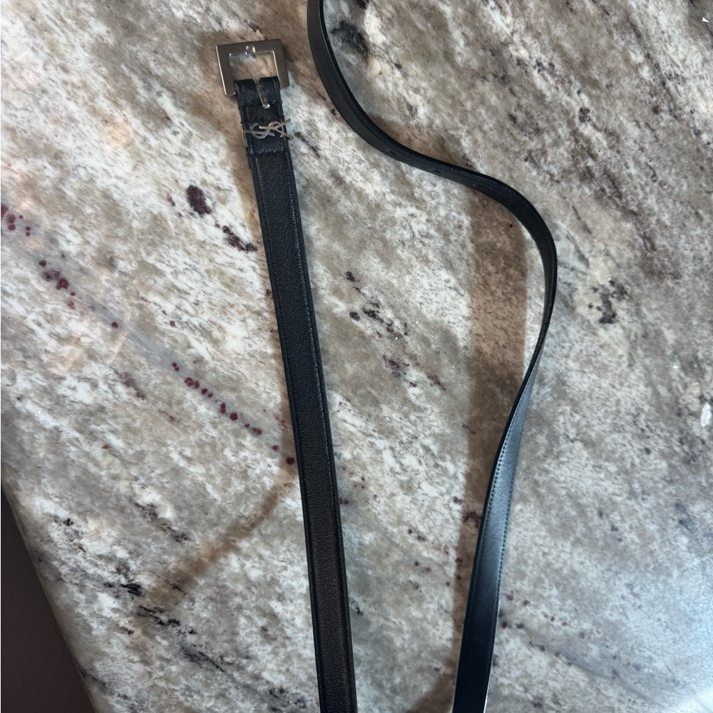 Authentic YSL belt size 85 silver buckle